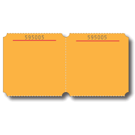 274x274 Standard Blank Marquee Roll Ticket