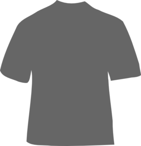 288x298 Gray T Shirt Clip Art