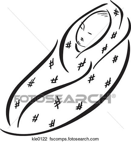 433x470 Clip Art Of A New Born Baby Wrapped In A Blanket Kle0122
