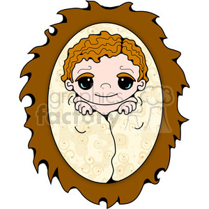 300x300 Royalty Free Baby Jesus In A Blanket Clipart 388053 Vector Clip