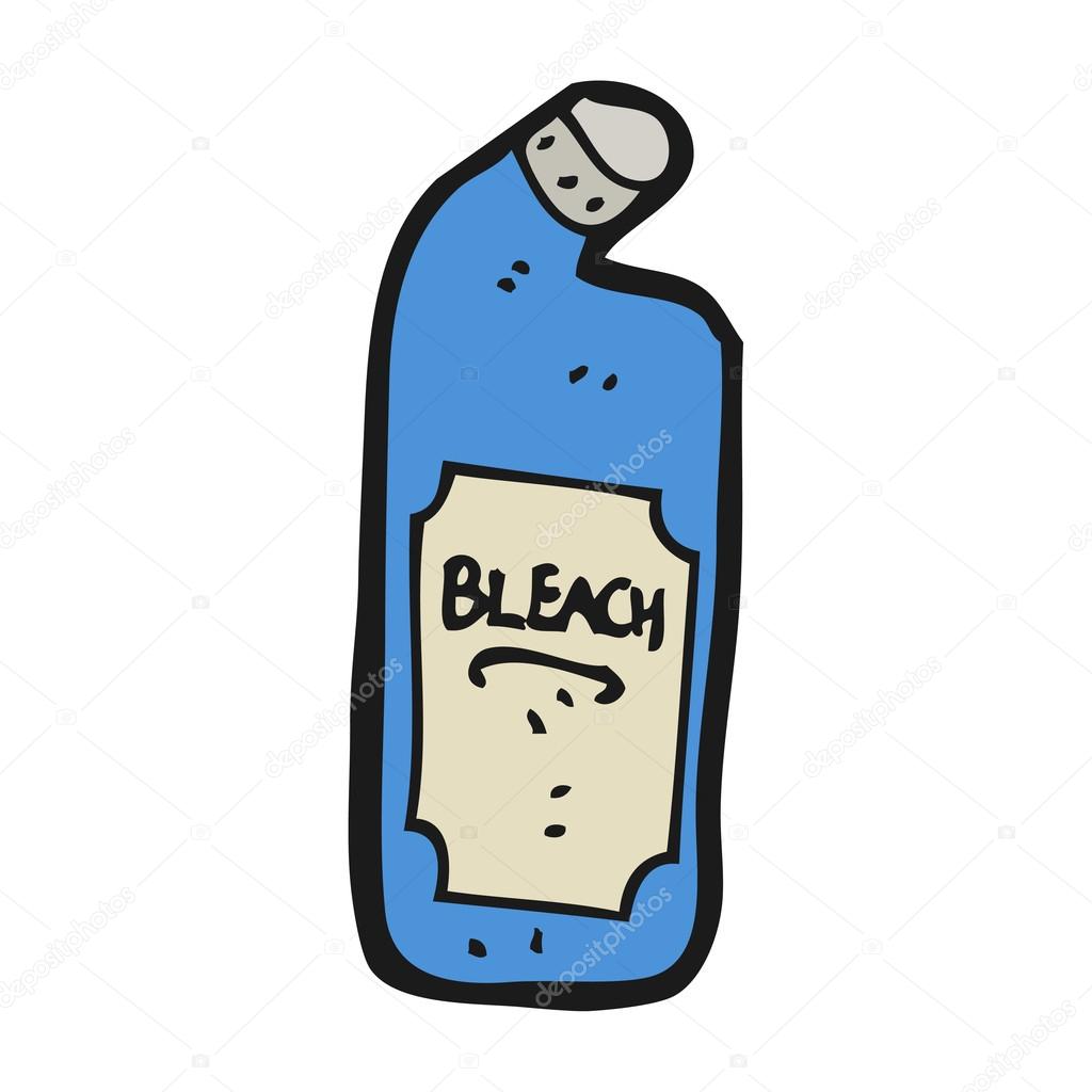 1024x1024 Bottle Of Bleach Cartoon Stock Vector Lineartestpilot
