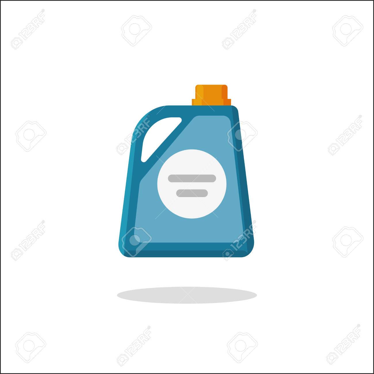 1300x1300 Detergent Bottle Vector Icon, Flat Cartoon Style Chemical