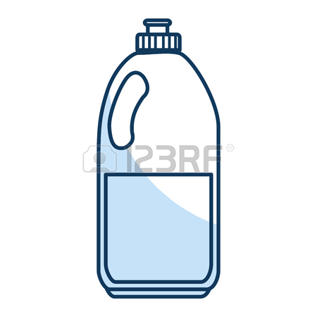 450x450 Vector Color Sketch Of Bottle. Hand Draw Illustration. Royalty