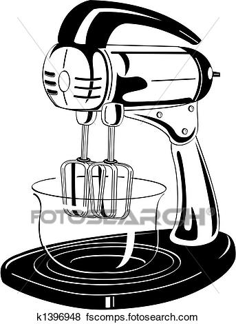 343x470 Clip Art Of Kitchen Blender Vintage Clip Art K1396948