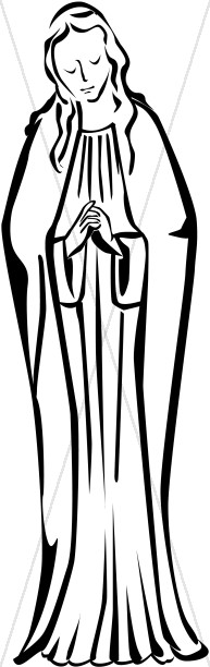 193x612 Blessed Mother Clip Art Clipart
