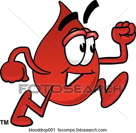 450x440 Clipart Of Blood Drop Running Blooddrop001