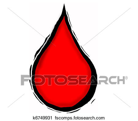 450x394 Clipart Of Blood Drop K6749931