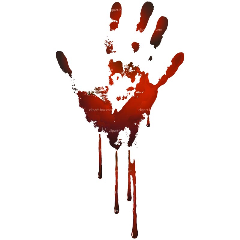 800x800 Blood Splatter Hand Clipart