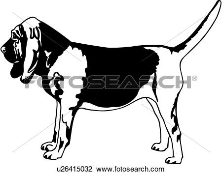 450x354 Bloodhound Clipart Coon Dog