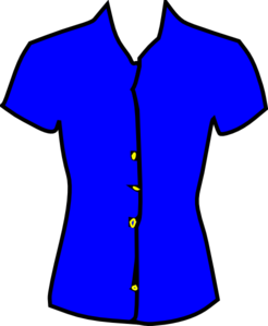 246x299 Blue Blouse Clip Art