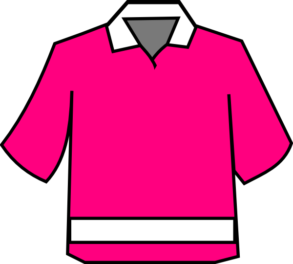 600x540 Club Shirt Pink Clip Art