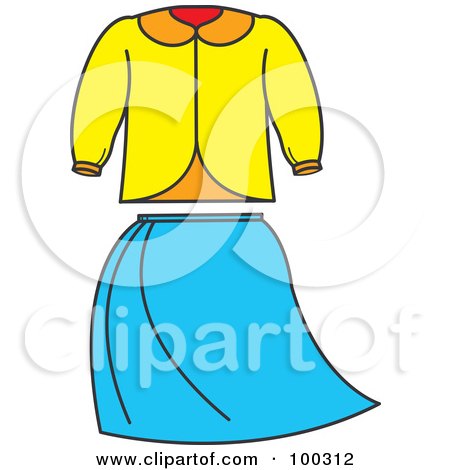 450x470 Blouse Clip Art