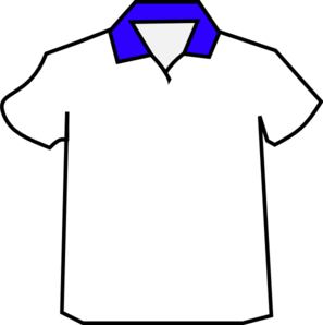 297x298 Blue Shirt Colar Clip Art