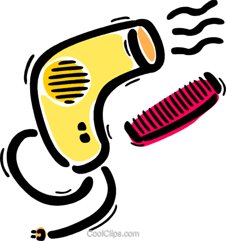 451x480 Hair Dryers Or Blow Dryers Royalty Free Vector Clip Art
