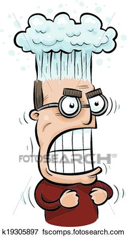 252x470 Clip Art Of Blowing His Top K19305897