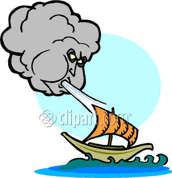 338x350 Wind Clipart Boat