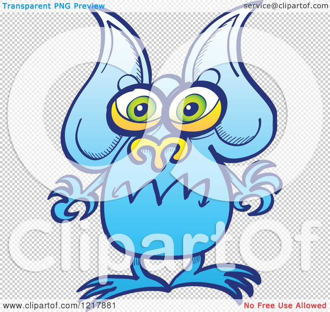 1080x1024 Clipart Of A Worried Blue Alien