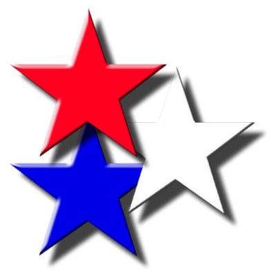 Blue And Red Star