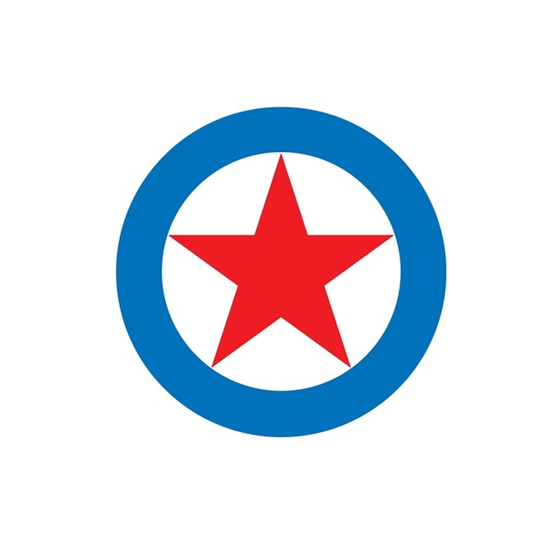 800x800 Star, Circle, Super Star, Red Star, White Circle, Blue Outer Ring