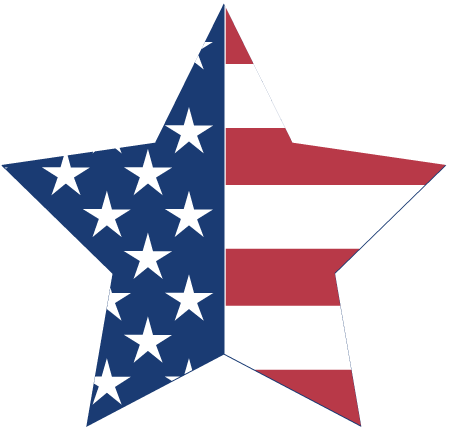 450x428 Star Clipart Red And Blue