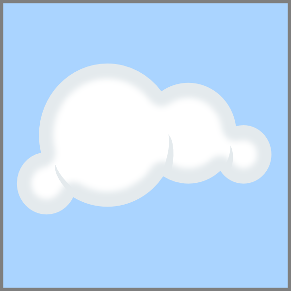 600x600 Cloud Blue Background Clip Art
