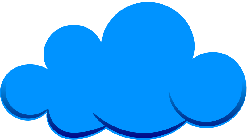 800x455 Cloud Clipart Blue Background