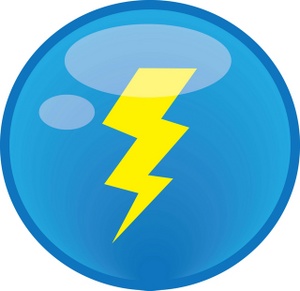 300x291 Lightning Clipart Image