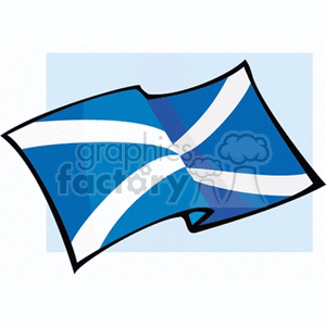 300x300 Royalty Free Flag Of Scotland Blue Background 148754 Vector Clip