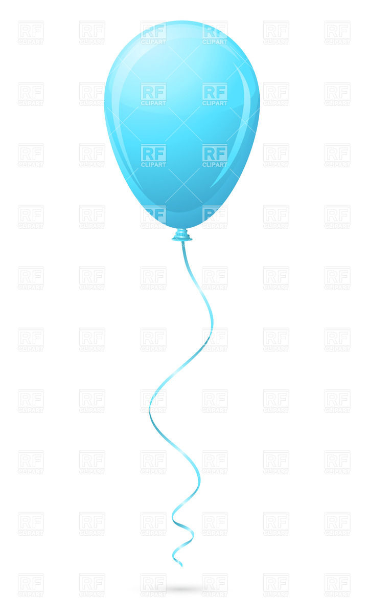 720x1200 Blue Balloon Royalty Free Vector Clip Art Image
