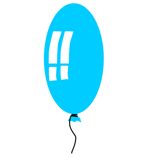 500x500 Free Birthday Balloon Clipart