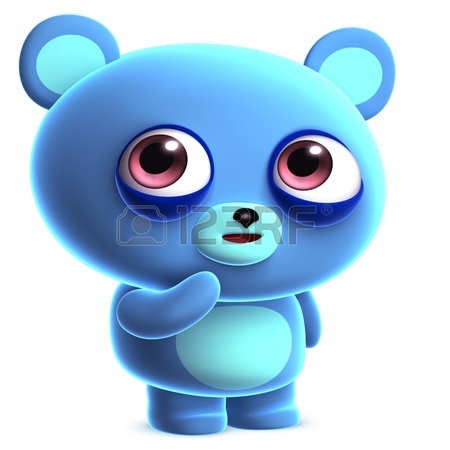 450x450 3d Cute Blue Bear Stock Photo, Picture And Royalty Free Image