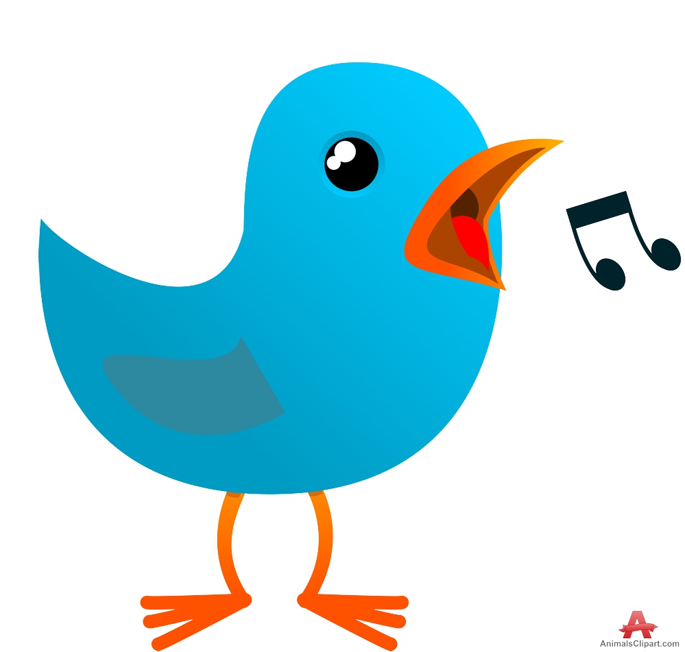 Blue Tweet Bird Clip Art At Clker Com Vector Clip Art - vrogue.co