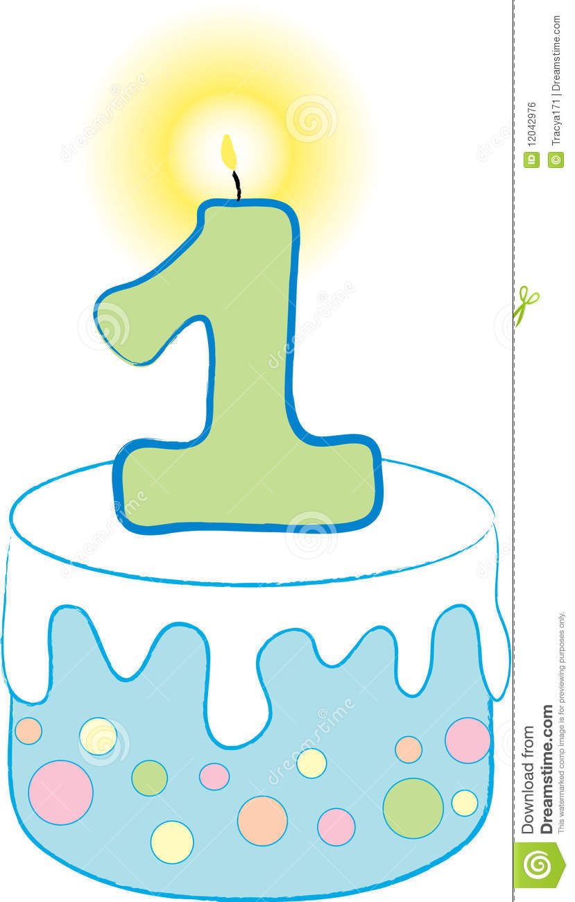 Blue Birthday Cake Clipart