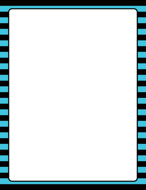 470x608 Blue And Black Striped Border Clip Art, Page Border, And Vector