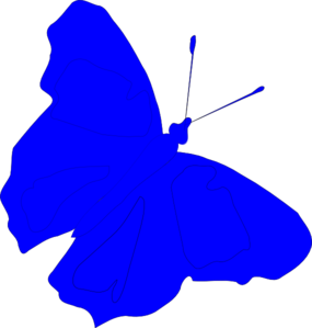 285x299 Blue.butterfly Clip Art