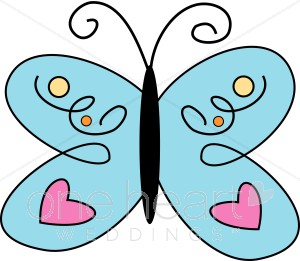 300x261 Blue Butterfly Clip Art Wedding Bird And Butterfly Clipart