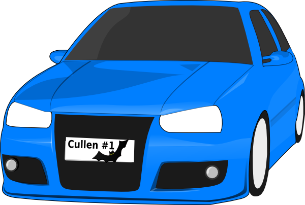 600x404 Blue Car Clip Art