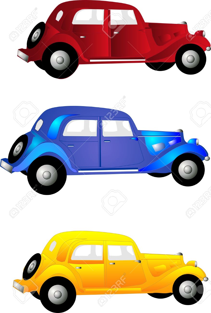 877x1300 Blue Car Clipart Old Fashioned Car