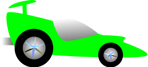 300x136 Blue Car Clipart Racing Car