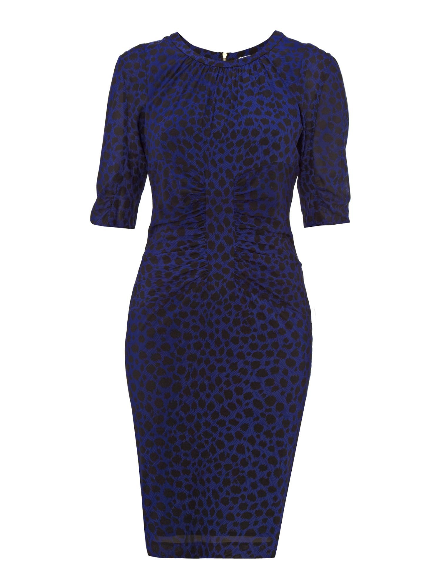 1500x2000 Whistles Blue Cheetah Bella Dress Size 6 Joyce's Closet