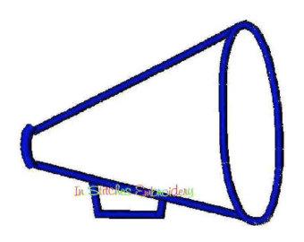 340x270 Cheer Megaphone Outline Clipart