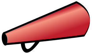 299x171 Cheerleader Megaphone Cliparts 188664