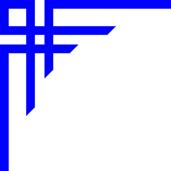 600x600 Border Blue Clip Art