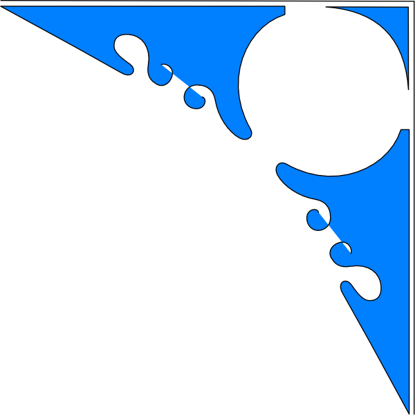 600x600 Corner Border Clip Art