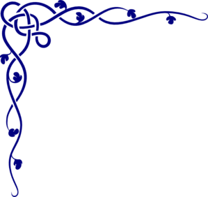 299x282 Royal Blue Celtic Corner Clip Art
