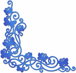 300x289 Swirl Corner Border Clip Art