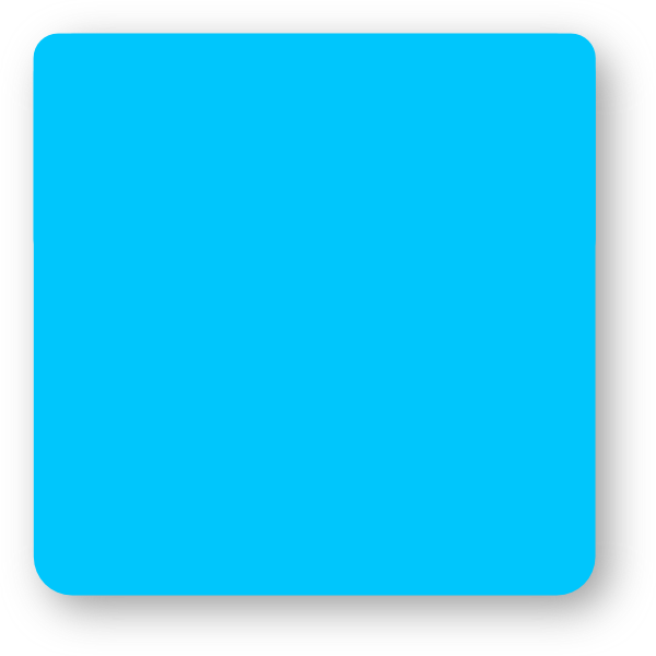 600x600 Blue Square Rounded Corners Clip Art