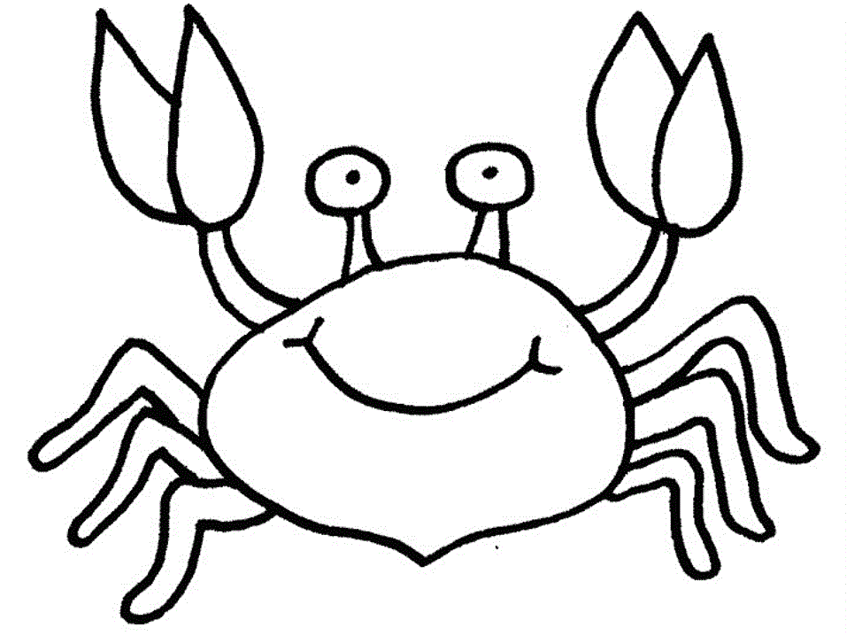 957x718 Crab Black And White Cartoon Crab Free Download Clip Art
