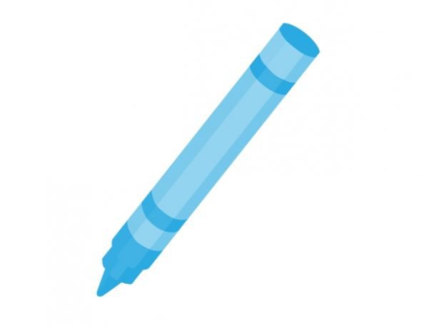 590x456 Free Blue Crayon Clipart Image