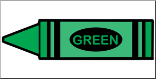 304x154 Clip Art Crayon Green Color I Abcteach